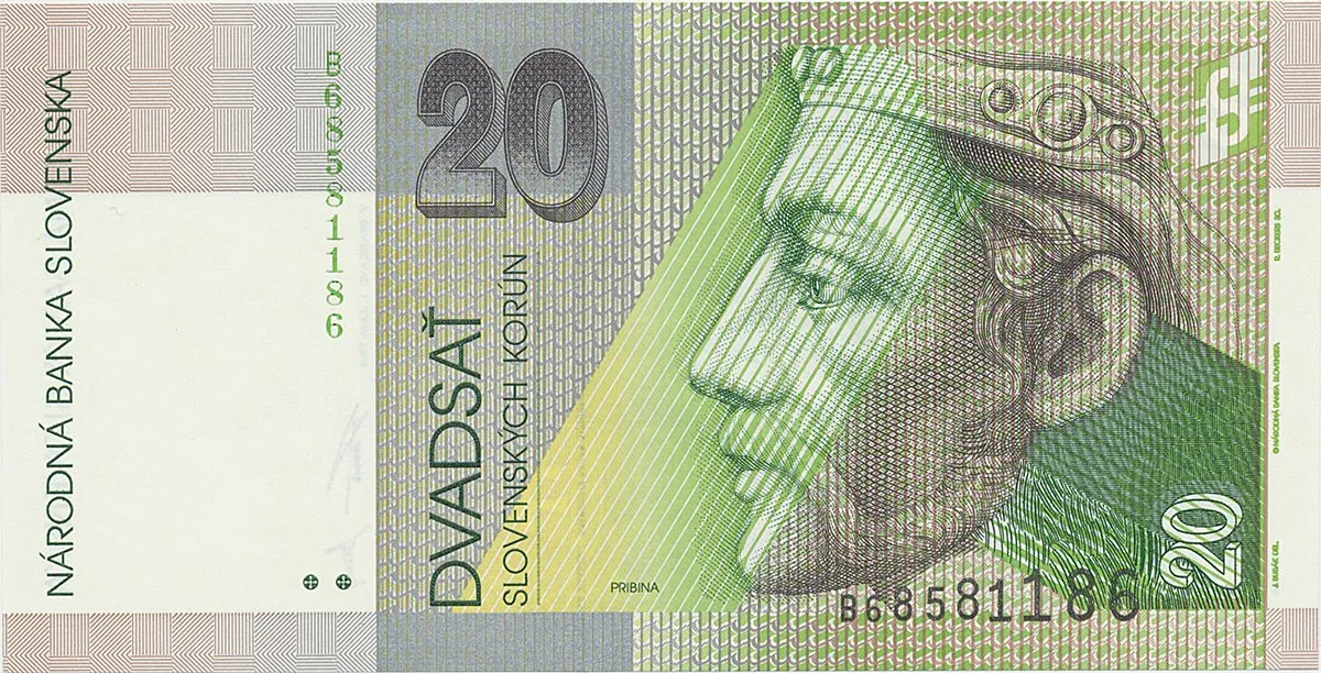 20 Koruna / 1. 6. 1995, série B, Hej.SK13a1
