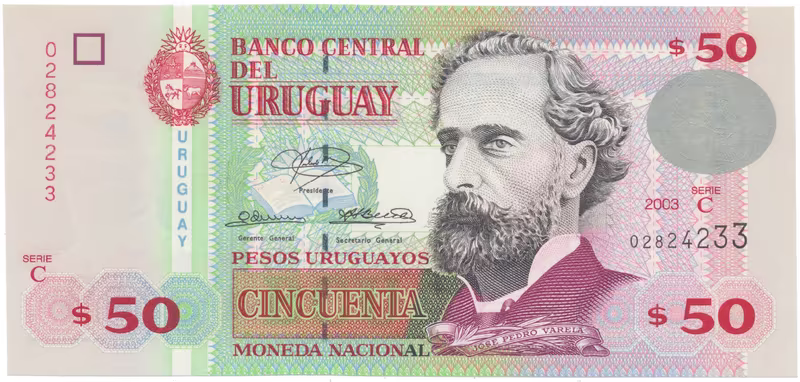 Uruguay, 50 Pesos Uruguayos 2003, P.84