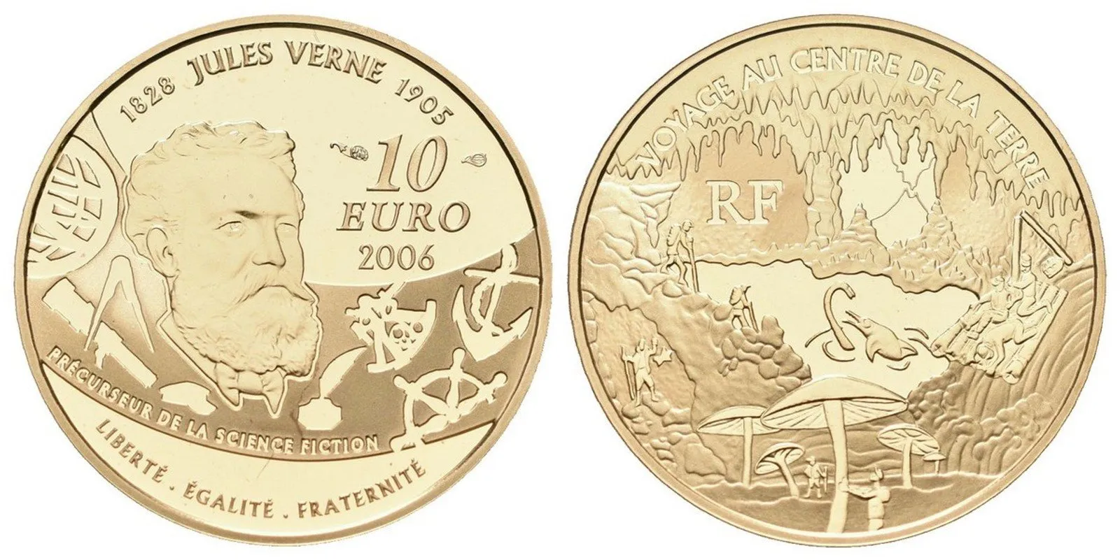 Francie, 10 Euro 2006 - Cesta do středu země