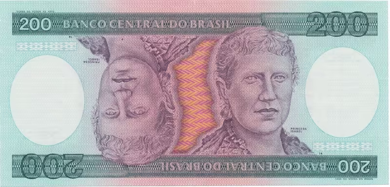 Brazílie, 200 Cruzeiros (1984), P.199b