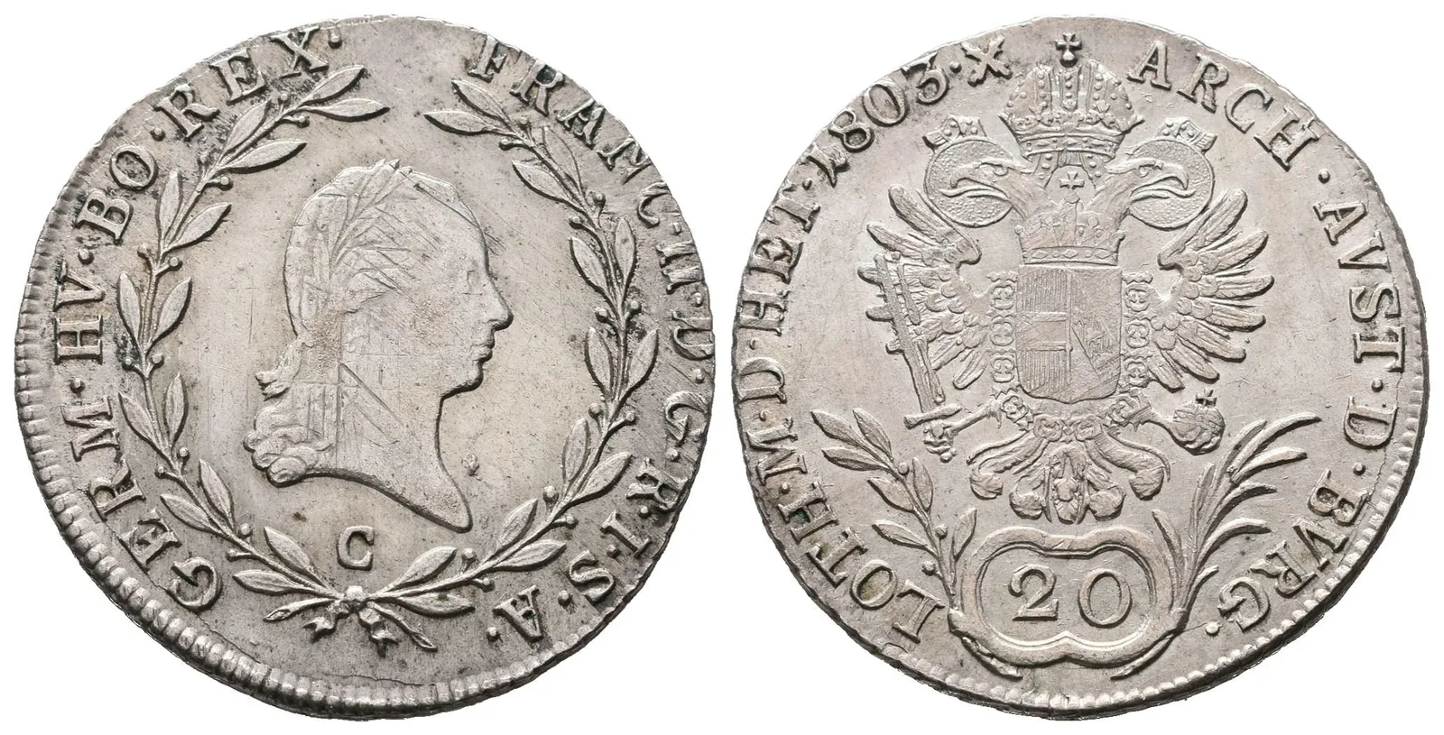 František II., 20 Krejcar 1803 C, Praha