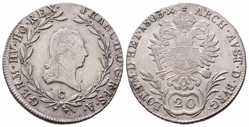 František II., 20 Krejcar 1803 C, Praha