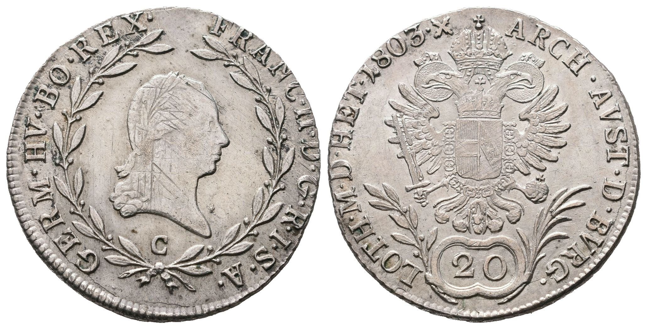 František II., 20 Krejcar 1803 C, Praha