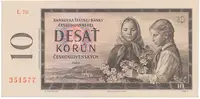 Československo, 10 Koruna 1960, série L, Hej.97b1
