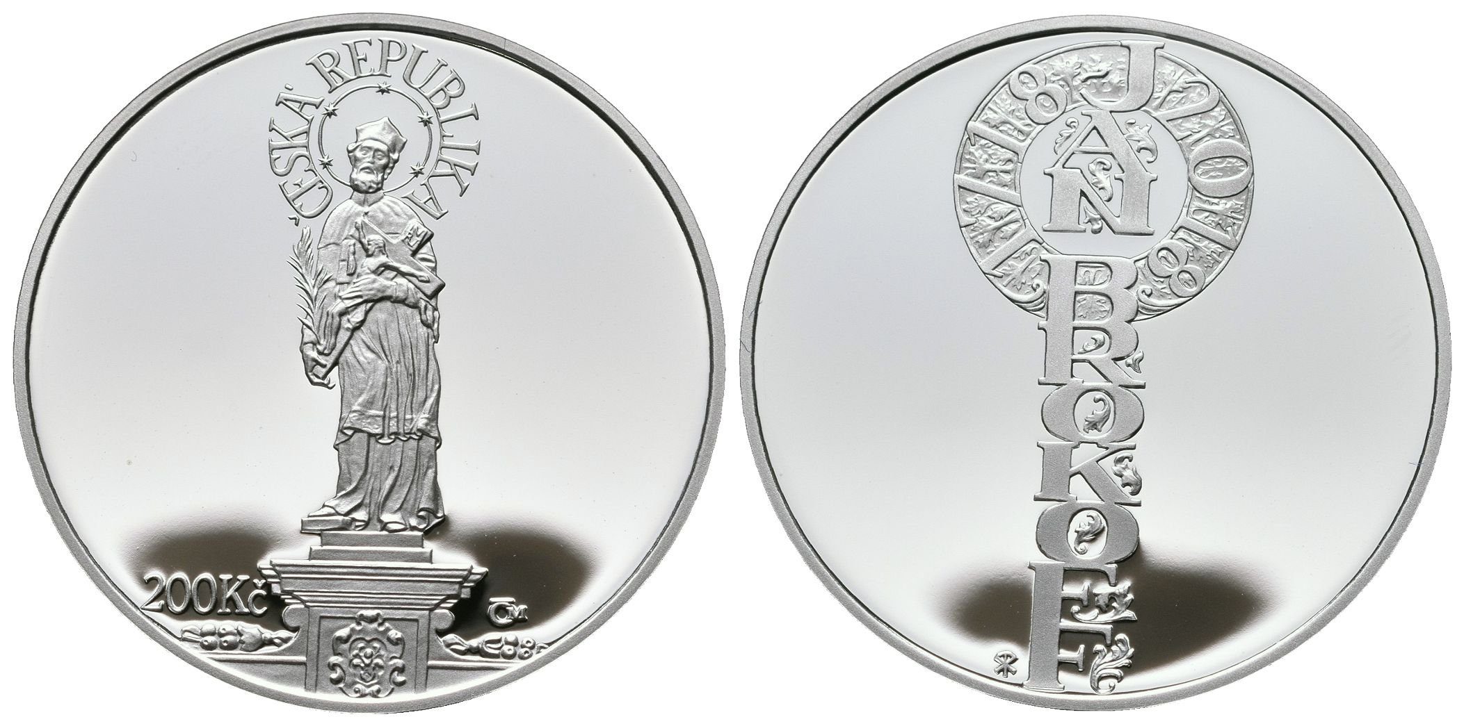 200 Kč 2018 - Jan Brokoff, PROOF