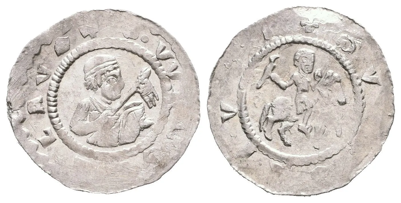 Denár, Cach 423, pěkná zachovalost, lehce ned. (0,68 g) — 1