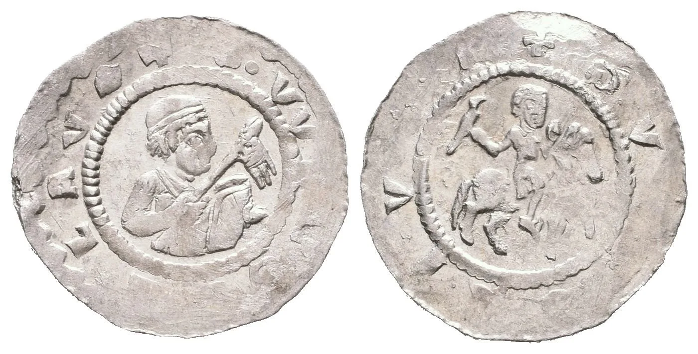 Denár, Cach 423, pěkná zachovalost, lehce ned. (0,68 g) — 1