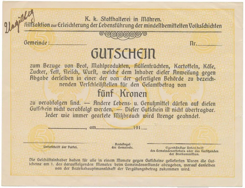 Nouzovky české od roku 1914 — 1