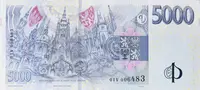 5000 Koruna 2023/2026 - K 100. výročí založení Národní banky Československé, série V - fotografie 2