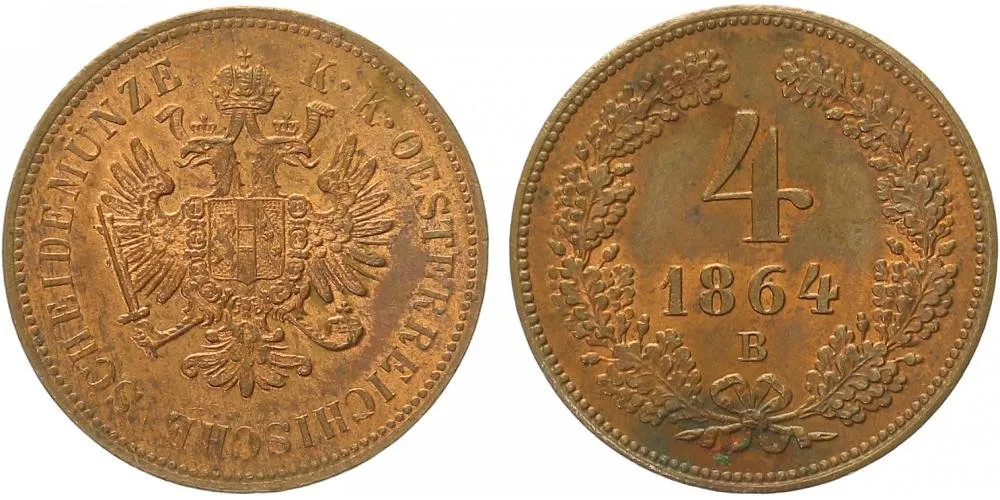 Rakouská a spolková měna, 1857 - 1892 — 1