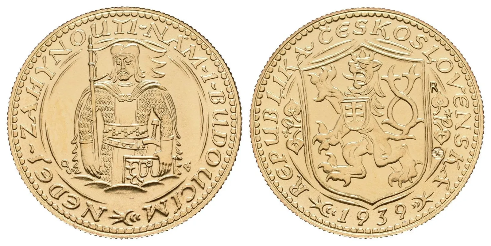 Svatováclavský dukát 1939 - novoražba