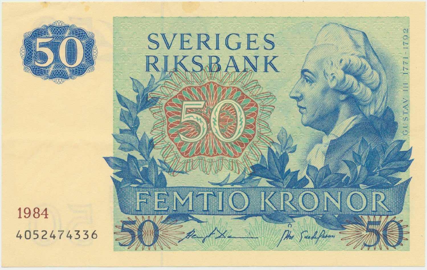 Švédsko, 50 Kronor 1984, P.53d