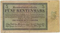 Německo, 5 Rentenmark 1923, Ro.156b