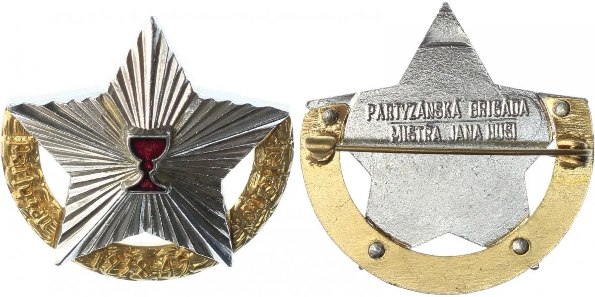 Pamětní odznak partyzánské brigády mistra Jana Husa
