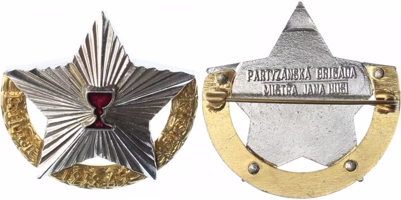 Pamětní odznak partyzánské brigády mistra Jana Husa