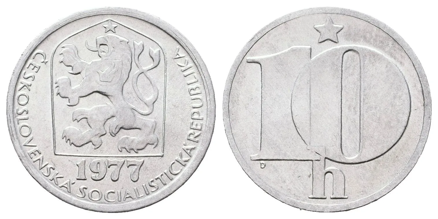 10 Haléř 1977