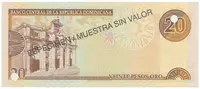 Dominikánská republika, 20 Pesos Oro 2000, P.160s - fotografie 2