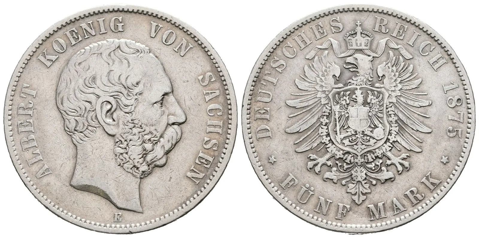 Sasko, 5 Marka 1875