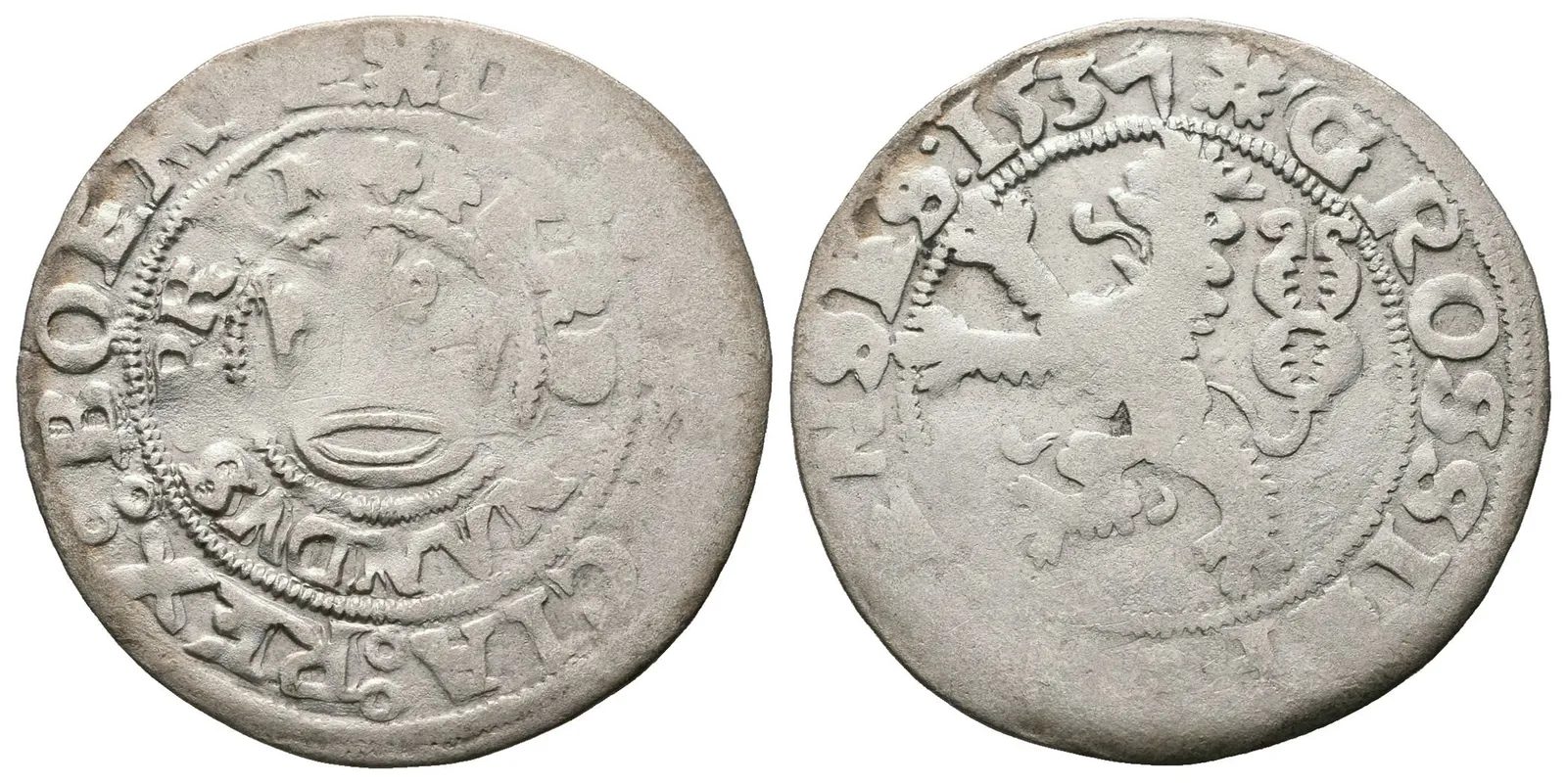 Ferdinand I., Pražský groš 1537, Kutná Hora