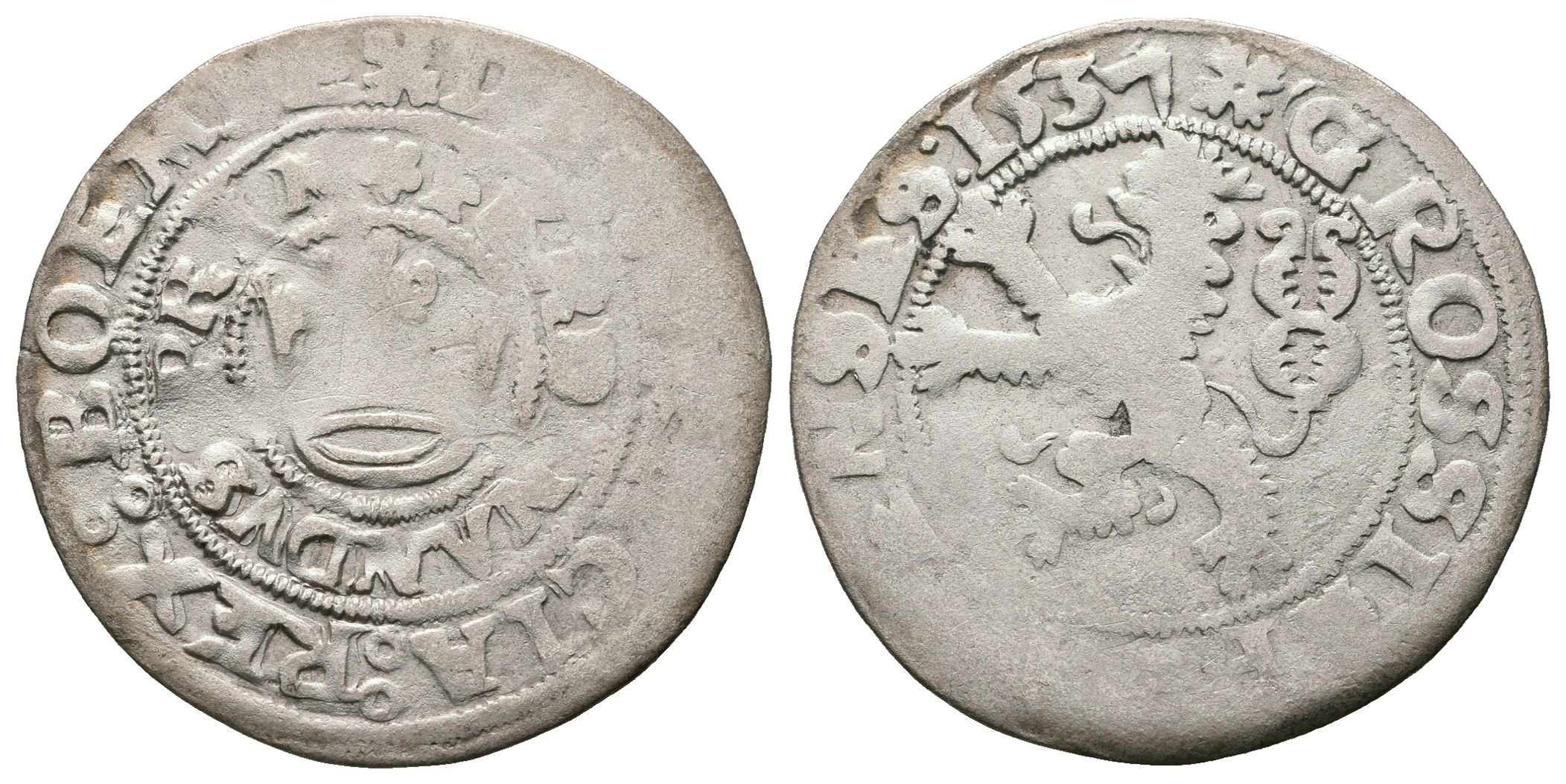 Ferdinand I., Pražský groš 1537, Kutná Hora