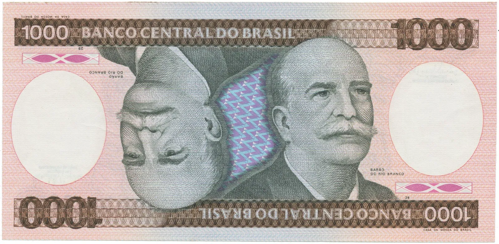 Brazílie, 1000 Cruzeiros (1985), P.201