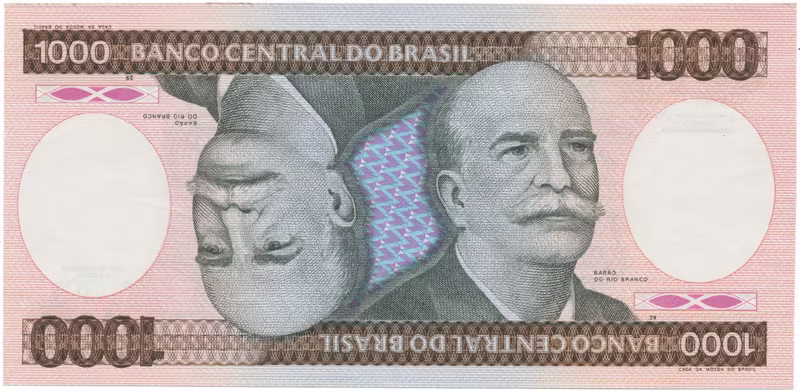Brazílie, 1000 Cruzeiros (1985), P.201