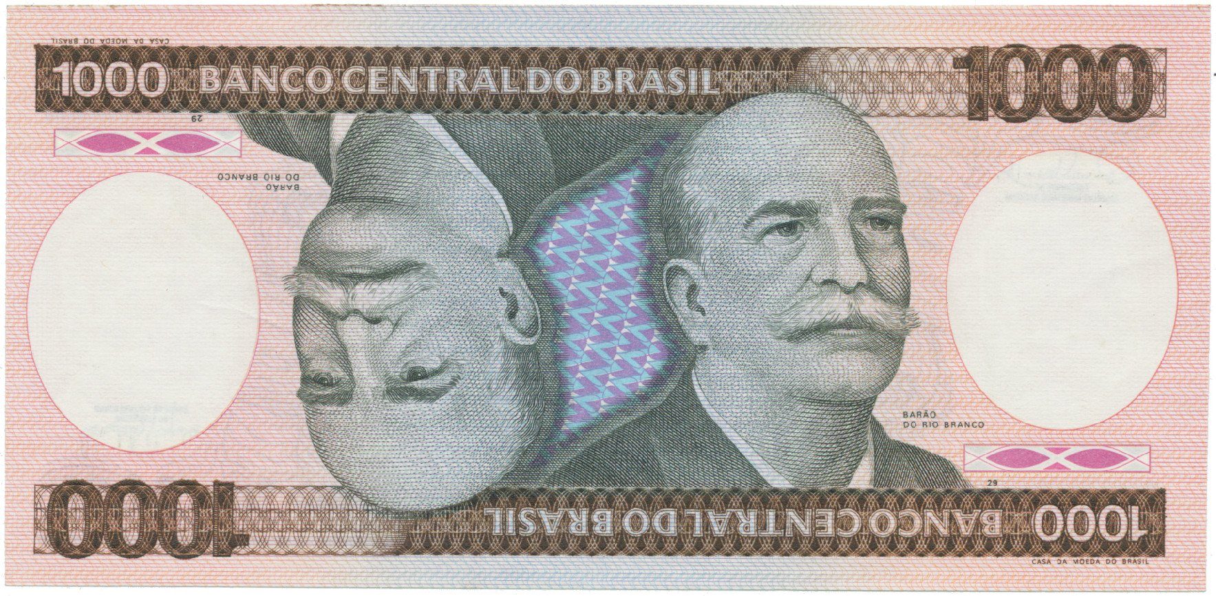 Brazílie, 1000 Cruzeiros (1985), P.201