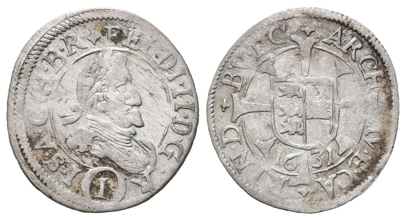 Krejcar 1631, St. Veit, Her.1404, patina, ned. — 1