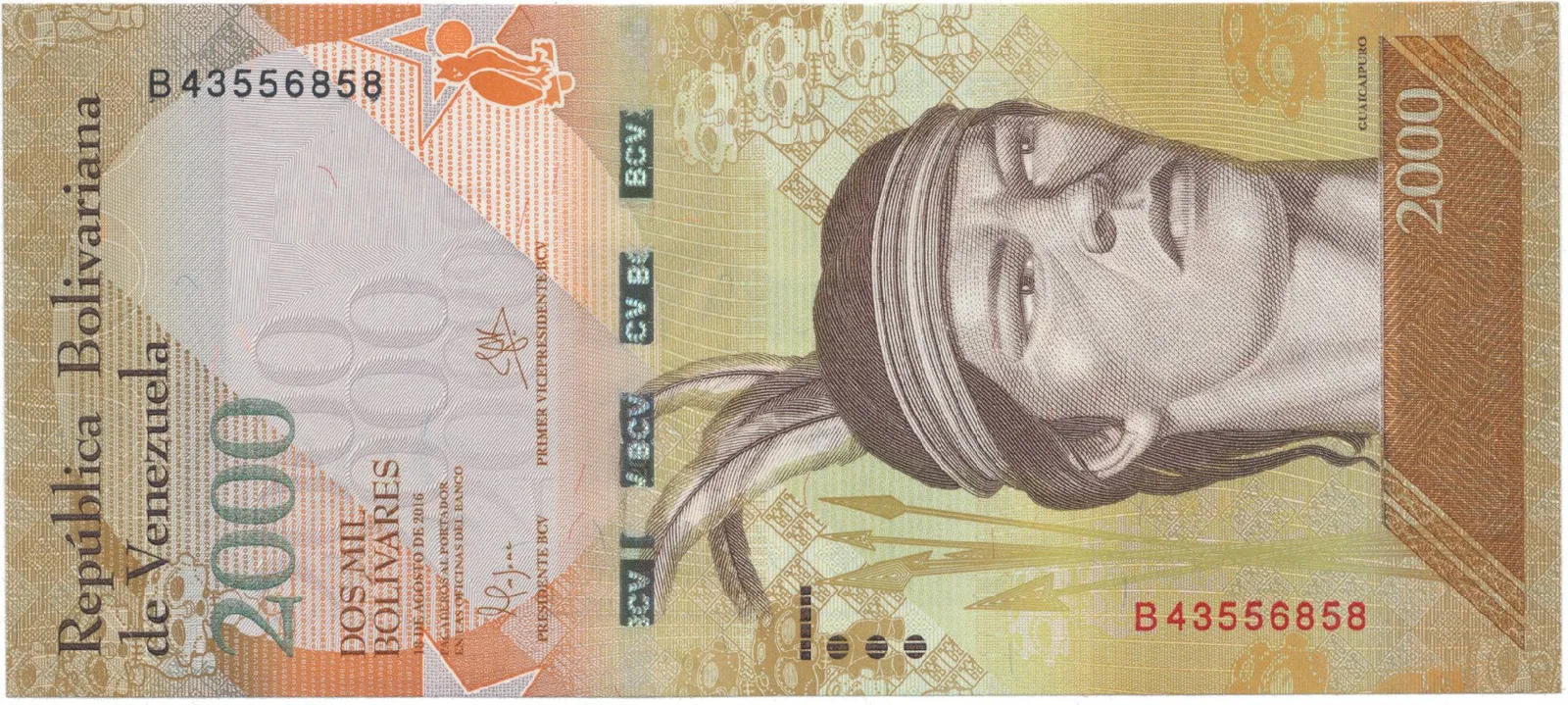 Venezuela, 2000 Bolivares 2016, P.96a