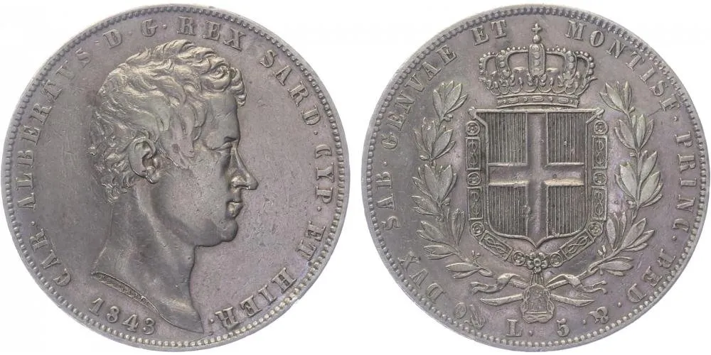 Itálie - Sardinie, Carlo Alberto, 1831 - 1849 — 1