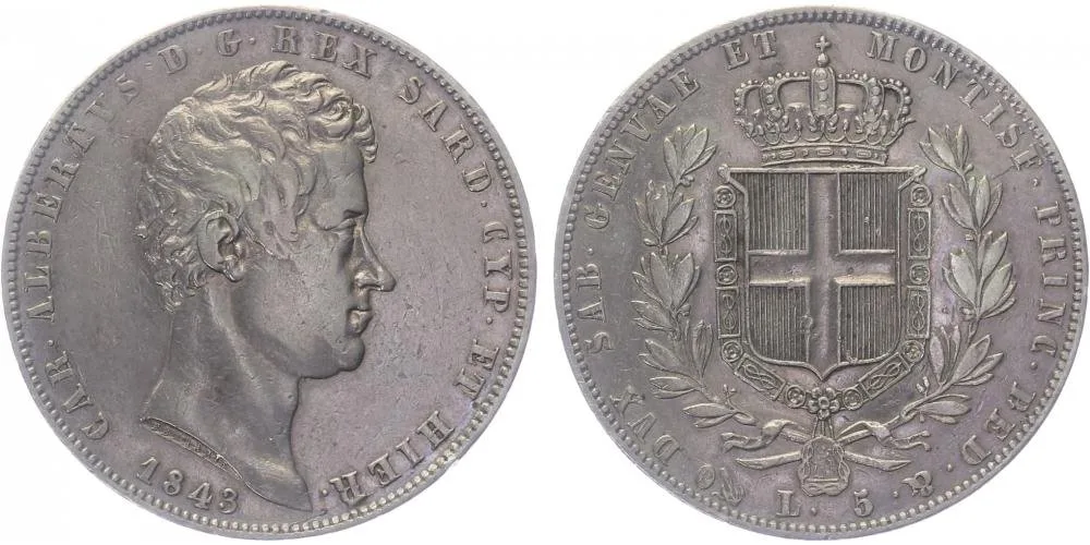 Itálie - Sardinie, Carlo Alberto, 1831 - 1849 — 1