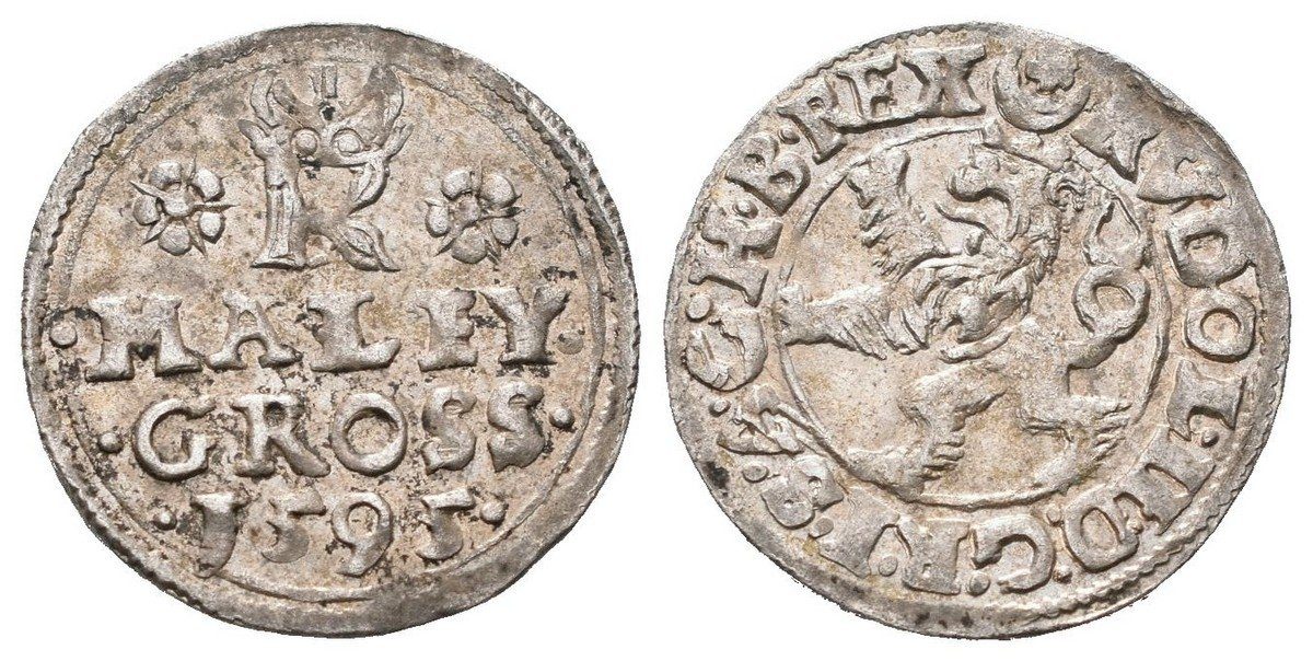 Malý groš 1595, Jáchymov-Hoffmann, HN.8b