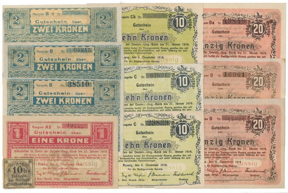 Nouzovky české od roku 1914 — 1