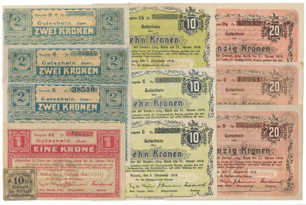 Nouzovky české od roku 1914 — 1
