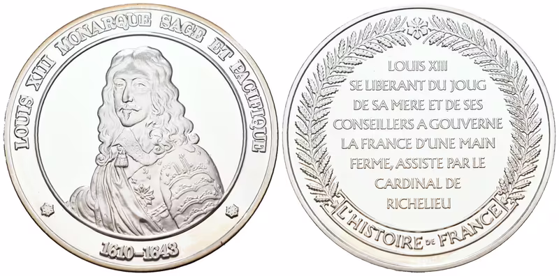 Francie - AR Medaile b.l. - Louis XIII