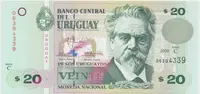 Uruguay, 20 Pesos Uruguayos 2000, P.83a