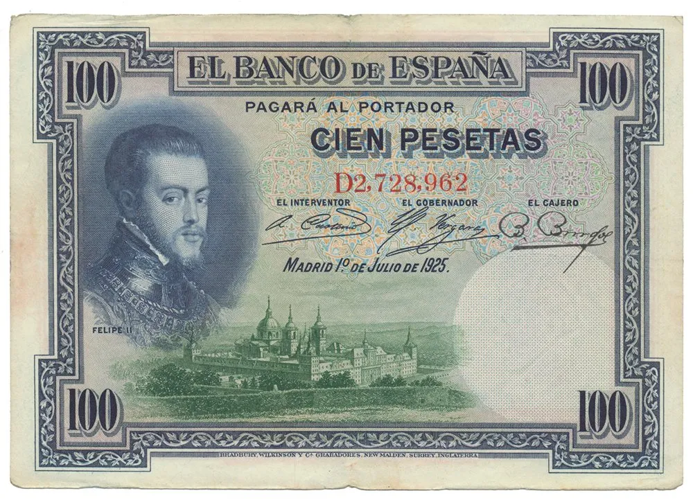 Španělsko, 100 Pesetas 1925, P.69c