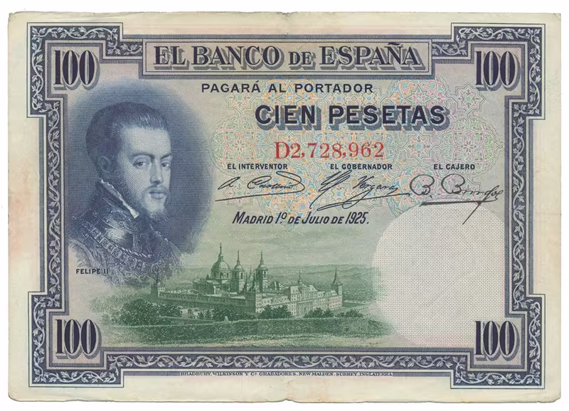 Španělsko, 100 Pesetas 1925, P.69c