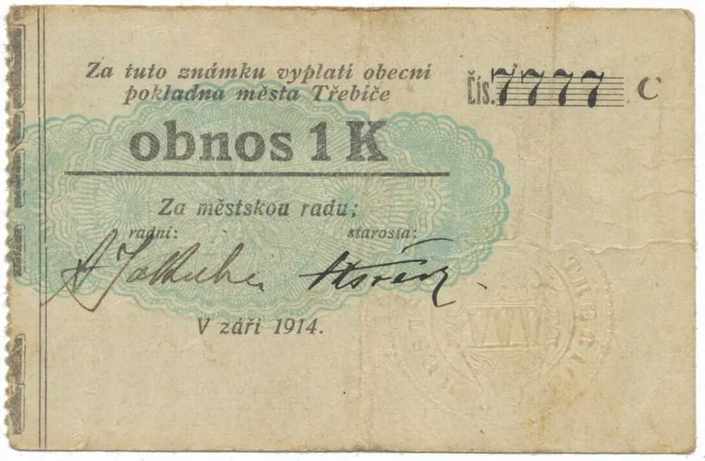 Nouzovky české od roku 1914 — 1