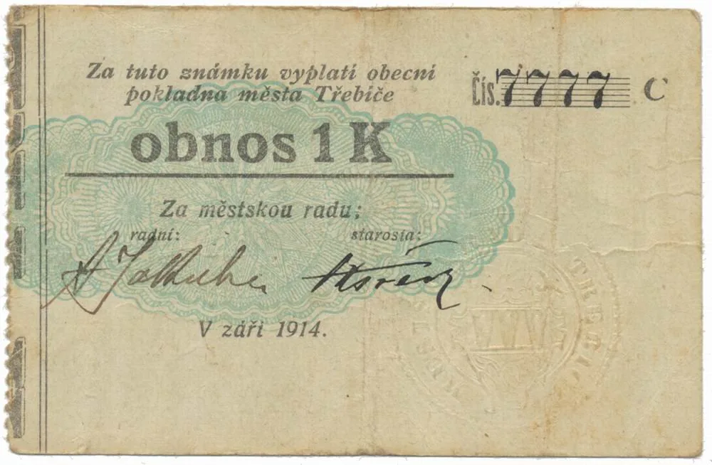 Nouzovky české od roku 1914 — 1