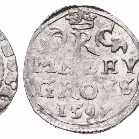 Malý groš 1597, Kutná Hora-Herold, HN.8 (opis 7a), pěkná zachovalost, patina,