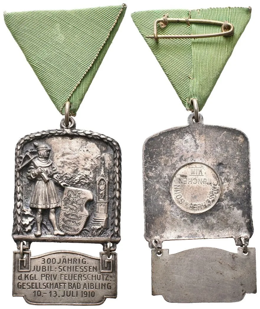 AE Odznak 1910 - Jubilejní střelby na památku 300. výročí založení — 1