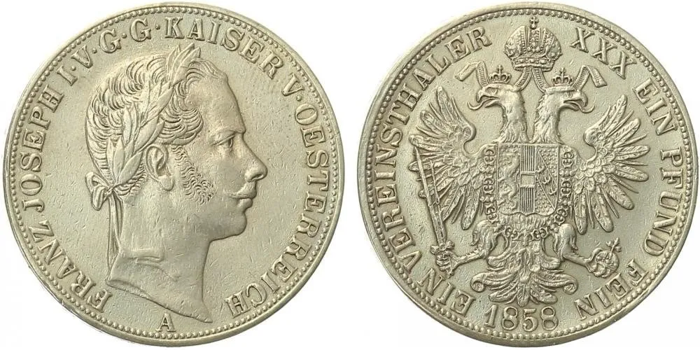 Rakouská a spolková měna, 1857 - 1892 — 1
