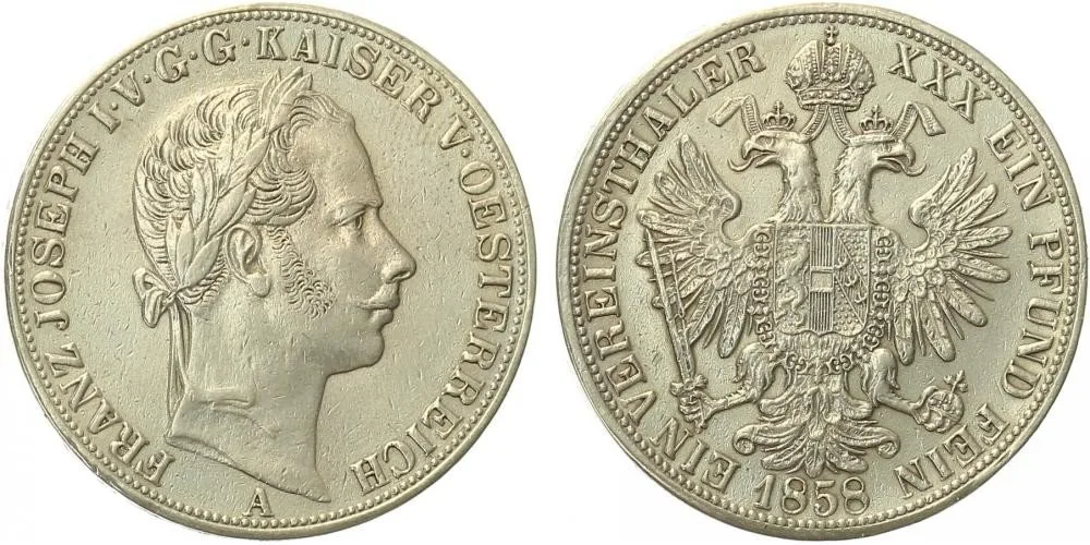 Rakouská a spolková měna, 1857 - 1892 — 1