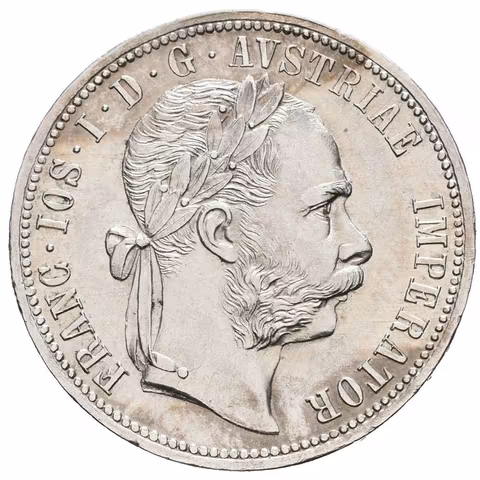 Zlatník 1877, krásná zachovalost, ražební lesk, drobné rysky a hranky