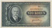 100 Koruna b.d. (1945), série MH, PN, PS, Hej.74a
