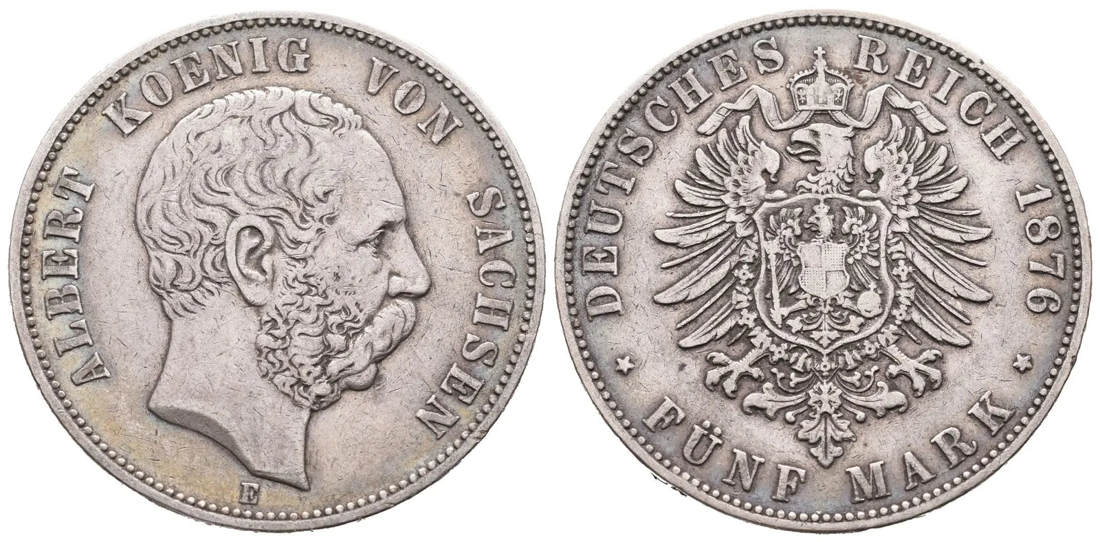 Sasko, 5 Marka 1876 E