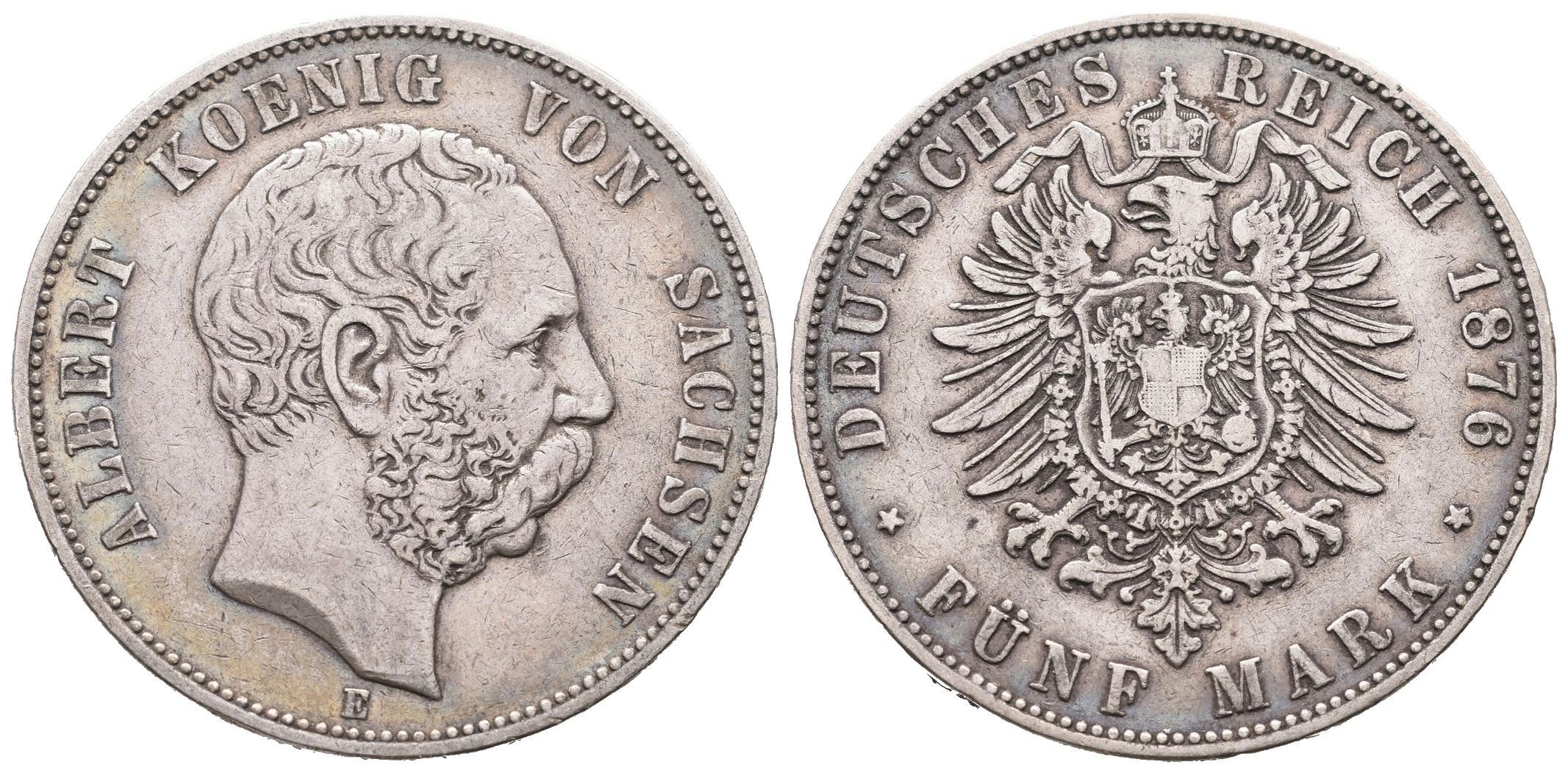 Sasko, 5 Marka 1876 E
