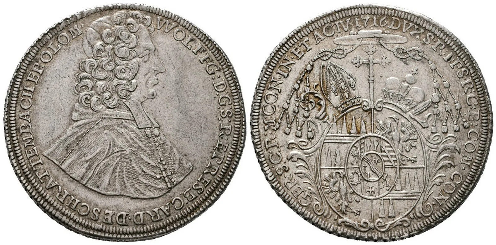 Olomouc - biskupství, Wolfgang von Schrattenbach, 1711 - 1738 — 1
