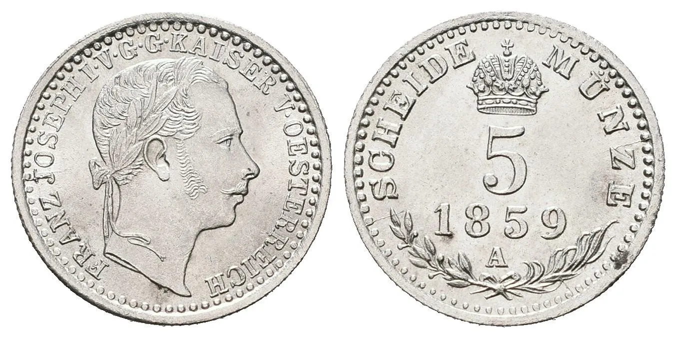 Rakouská a spolková měna, 1857 - 1892 — 1